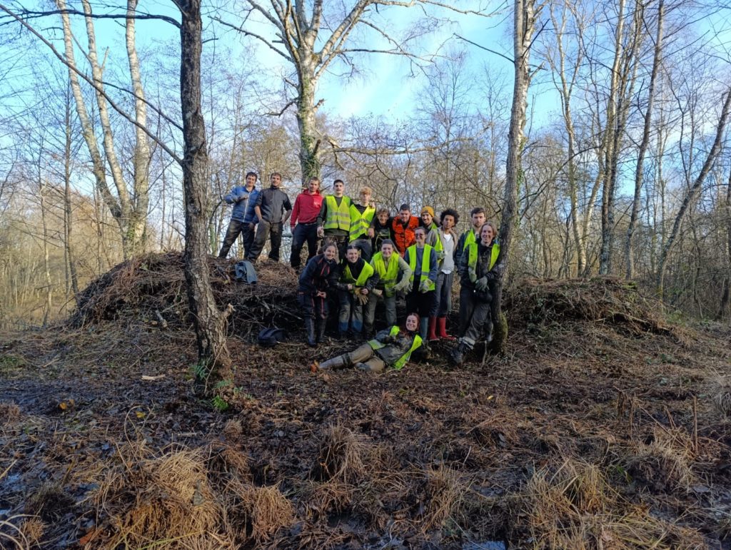 Chantier école Capvern restauration milieux naturels LIFE Biodiv'Paysanne